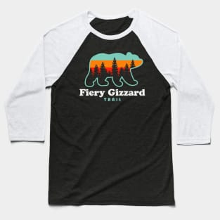 Fiery Gizzard Trail Camping Tennessee Bear Retro Baseball T-Shirt